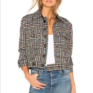 Slouchy Eisenhower Plaid Jacket (Free People)